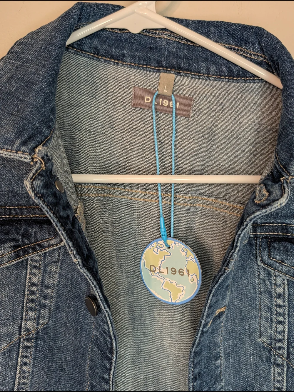 DL1961 Girls Dark Blue Denim Jacket Large